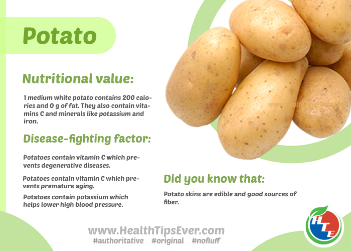 Potato Nutrition And Health Benefits Health Tips Ever Magazine